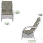 Jogo Poltronas Com Mesa Varanda Jardim Edícula Descanso Alumí