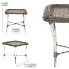 Jogo Poltronas Com Mesa Varanda Jardim Edícula Sacada Descans