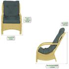 Jogo Poltronas Com Mesa Varanda Jardim Edícula Sacada Descans