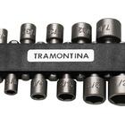 Jogo Ponteiras Tipo Soquete 10 Pecas Soquetes Sextavados Acab