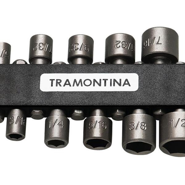 Jogo Ponteiras Tipo Soquete 10 Pecas Soquetes Sextavados Acab