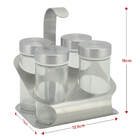 Jogo Porta-condimentos Com Suporte Uny Gift 4 Peças