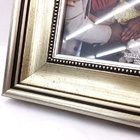 Jogo Porta Retrato Moldura Madeira Champagne Luxo 2 Peças 13x