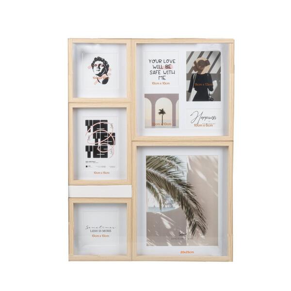 Jogo Porta Retrato Parede Mdf Memories C/5 Unidades