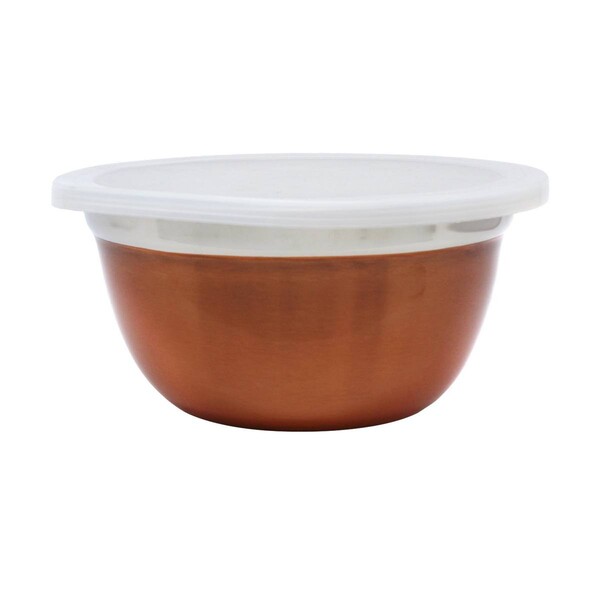 Jogo Pote Aço Inox C/tampa Plástica Cobre 3pcs Niazitex