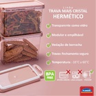 Jogo Pote Hermético Trava Mais Acrílico Cristal 1,9l E 3l - P