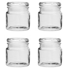 Jogo Pote Vidro Com Tampa Borosilicato 140ml 4 Peças - Lyor