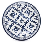 Jogo Prato De Jantar, Sobremesa E Tigela Melamina Azulejo Por