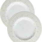 Jogo Prato Sobremesa Lanche 2 Pessoas 2pçs Natal Noel 21cm