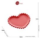 Jogo Pratos Em Porcelana Wolff Coração Beads 12x10cm 4 Peças