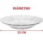 Jogo Pratos Fundo Sopa 12 Pessoas 12 Pçs Âmbar Transparente