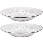 Jogo Pratos Fundo Sopa 12 Pessoas 12 Pçs Âmbar Transparente