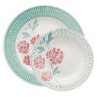 Jogo Pratos Rasos E Fundos 12 Peças Donna Bloom Oxford Cerâmi