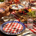 Jogo Pratos Rasos Fundos E Lanche 18 Peças Floreal Dolce Vita