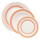 Jogo Pratos Rasos Fundos E Sobremesa 12 Peças Donna Tangerina