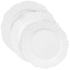Jogo Pratos Rasos Fundos E Sobremesa 18 Peças Soleil White Ox