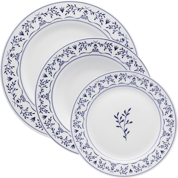 Jogo Pratos Rasos Fundos Sobremesas 36 Peças 12 Pessoas Ming