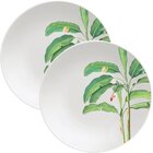 Jogo Pratos Sobremesa Lanche 2 Pessoas 2pçs Graziela 19cm