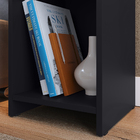 Jogo Quarto 2 Mesas Organizadora Preto Prateleira Nicho Cabec