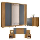 Jogo Quarto Completo Flórida Freijó Cinza