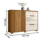 Jogo Quarto Completo Flórida Freijó Off White