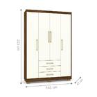 Jogo Quarto Completo Hashirama Imbuia Champanhe