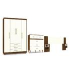 Jogo Quarto Completo Hashirama Imbuia Champanhe