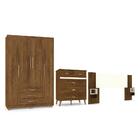 Jogo Quarto Completo Hashirama Imbuia Rústico