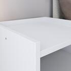 Jogo Quarto Completo Kit 2 Mesinhas Retrô Estilo Branco E Cab