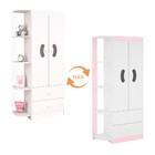 Jogo Quarto De Bebê Guarda Roupa E Berço Ternura Branco - Pn