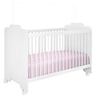 Jogo Quarto De Bebê Guarda Roupa E Berço Ternura Branco - Pn