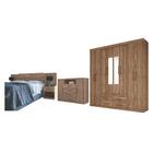 Jogo Quarto De Casal Com Espelho Completo Stella Atacama