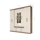 Jogo Quarto De Casal Com Espelho Completo Stella Castanha Off