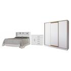 Jogo Quarto De Casal Completo Adelaide Branco