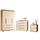 Jogo Quarto De Casal Completo Com Espelho Belair  Grife