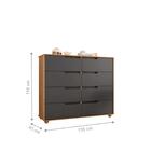 Jogo Quarto De Casal Completo Com Espelho Belair Nature Titan