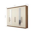 Jogo Quarto De Casal Completo Com Espelho Bum Jatobá Areia