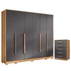 Jogo Quarto De Casal Completo Com Espelho Daisy Nature Titani