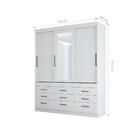 Jogo Quarto De Casal Completo Com Espelho Greece Branco