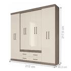 Jogo Quarto De Casal Completo Stella Castanha Off White