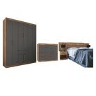 Jogo Quarto De Casal Pasadena Atacama Grafite