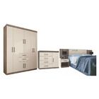 Jogo Quarto De Casal Pasadena Castanha Off-white