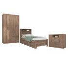 Jogo Quarto De Solteiro Completo Jenifer Atacama