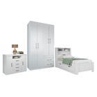 Jogo Quarto De Solteiro Completo Jenifer Branco