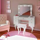 Jogo Quarto Infantil Dubai Branco Acetinado