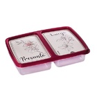 Jogo Queijeira, Porta Frios E Jarra Bordô 3 Peças - Plasútil