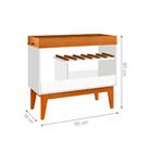 Jogo Rack E Adega Mallorca Branco Nature