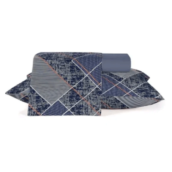 Jogo Roupa De Cama 100 Algodão Casal Crystal Minuano Teka