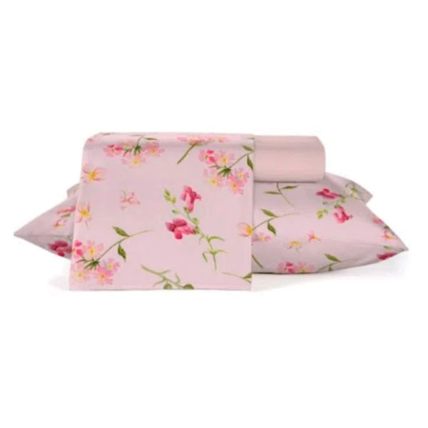 Jogo Roupa De Cama 100 Algodão Casal Crystal Vita Teka