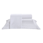 Jogo Roupa De Cama Casal Poliéster Toque De Algodão Branco Hedrons
